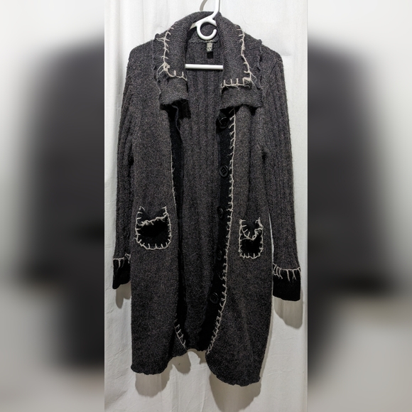Cupio Wool Blend Duster Length Cardigan - Picture 2 of 11